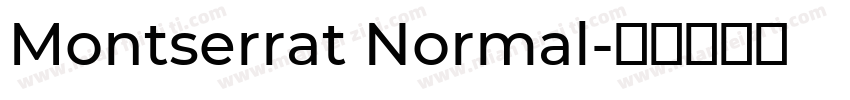 Montserrat Normal字体转换